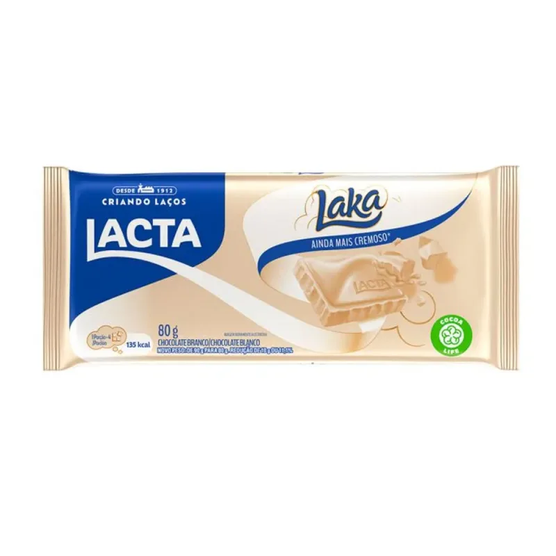 CHOC TAB LACTA LAKA 80g